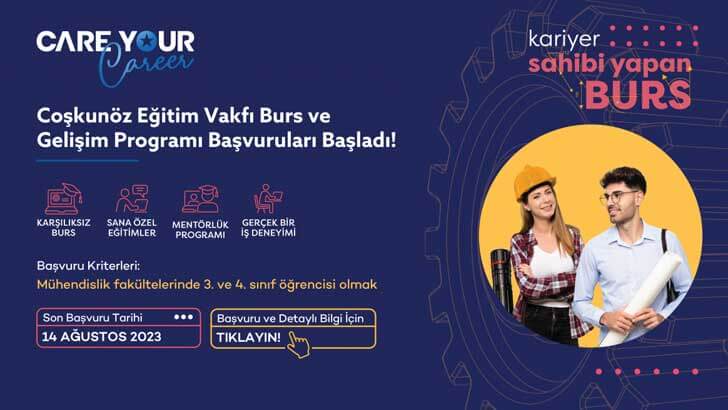 Coşkunöz Eğitim Vakfı Burs Başvurusu