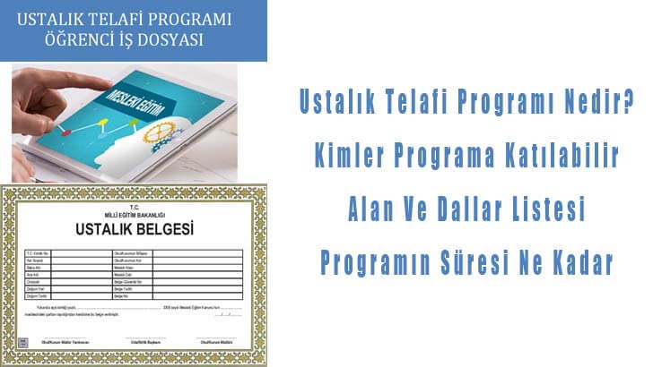 Ustalık Telafi Programı Nedir? Alan Ve Dalları