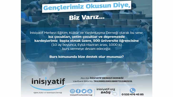 İnisiyatif Merkezi Derneği Burs Başvuruları