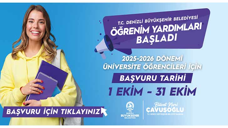 Denizli Büyükşehir Belediyesi Üniversite Bursu Başvuruları