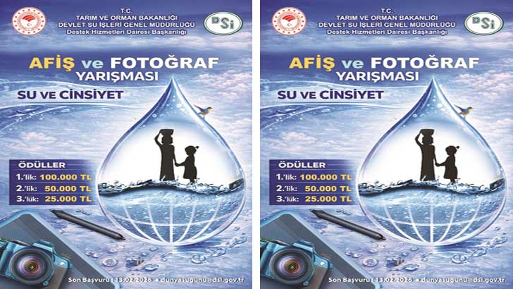 DSİ Dünya Su Günü Afiş Ve Fotoğraf Yarışması 2026