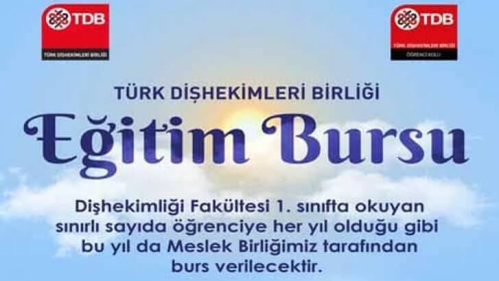 Türk Diş Hekimleri Birliği Burs Başvurusu