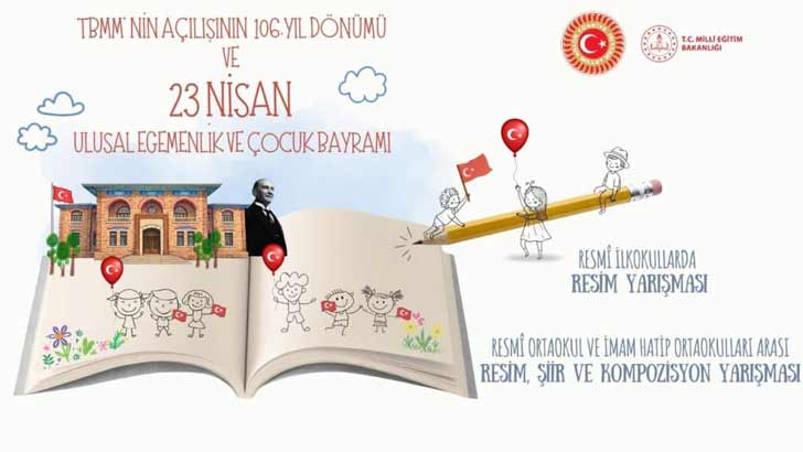 23 Nisan Çocuk Bayramı Resim Şiir Ve Kompozisyon Yarışması 2026