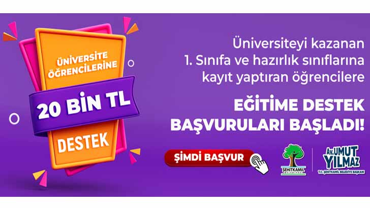 Şehitkamil Belediyesi Bursu Başvuruları