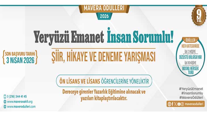 Mavera Ödülleri Şiir Hikaye Ve Deneme Yarışması 2026