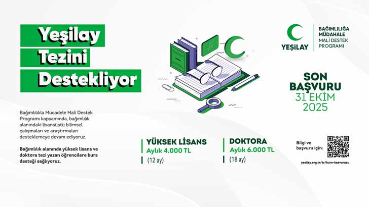 Yeşilay Yüksek Lisans Ve Doktora Burs Başvuruları