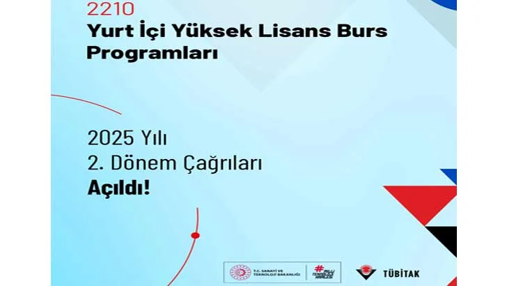 Tübitak Yurt İçi Yüksek Lisans Bursu Başvuruları 2025/2