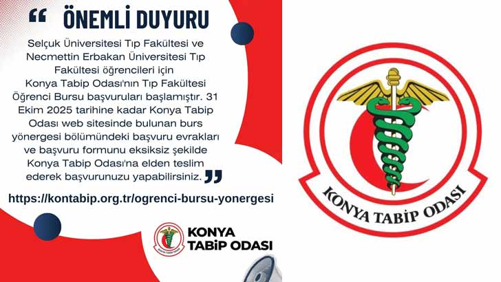 Konya Tabip Odası Burs Başvuruları