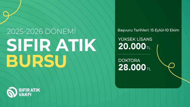 Sıfır Atık Vakfı Burs Başvuruları