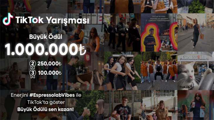 Espressolab TikTok Yarışması Büyük Ödül 1 Milyon TL
