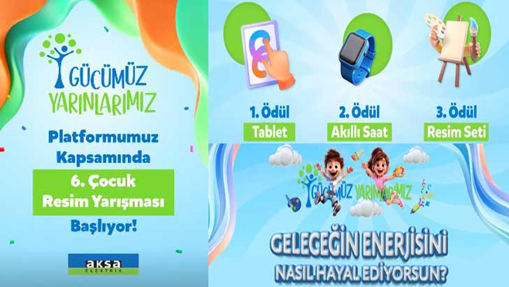 Aksa Elektrik Gücümüz Yarınlarımız Çocuk Resim Yarışması 2026
